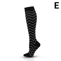 Athletic Compression Socks — High-Top Circulation Support for Running & Recovery