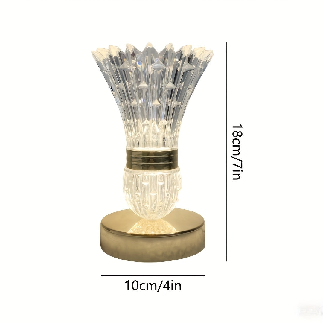 2pcs Luxury Crystal LED Table Lamps by Snagg A Table Lamp