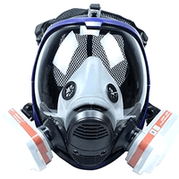 Full Face Respirator Mask with Dual Activated Carbon Filters by Snagg A Face Mask