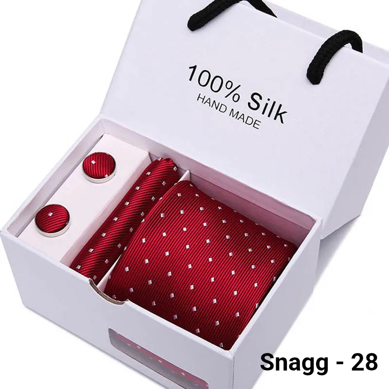 Luxury Silk Paisley Tie for Men — Extra-Long Woven Jacquard Necktie Suits & Weddings - Snagg - 28 - Others In Fashion