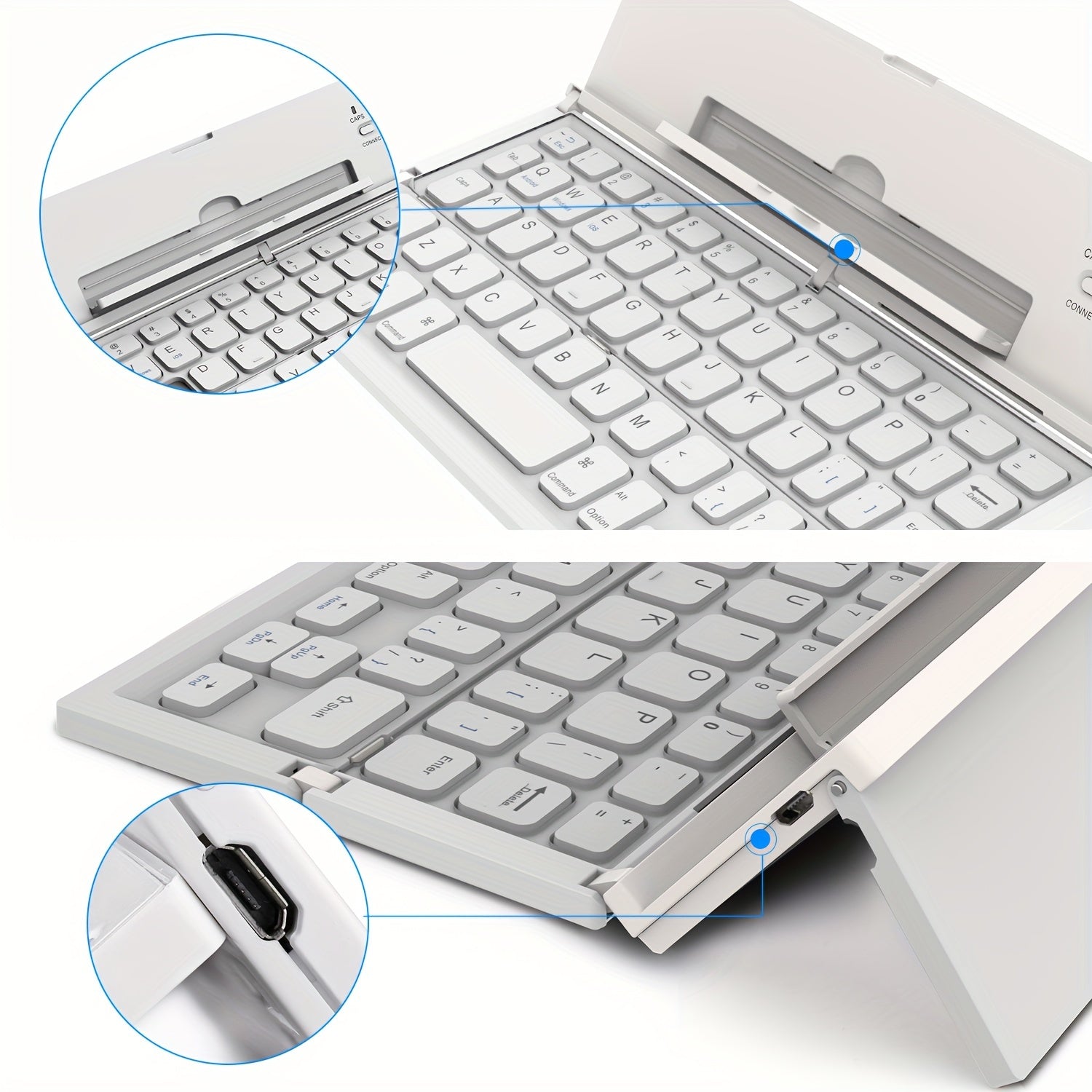 Foldable Portable BT Keyboard For IOS & Android by Snagg A Wireless Keyboard