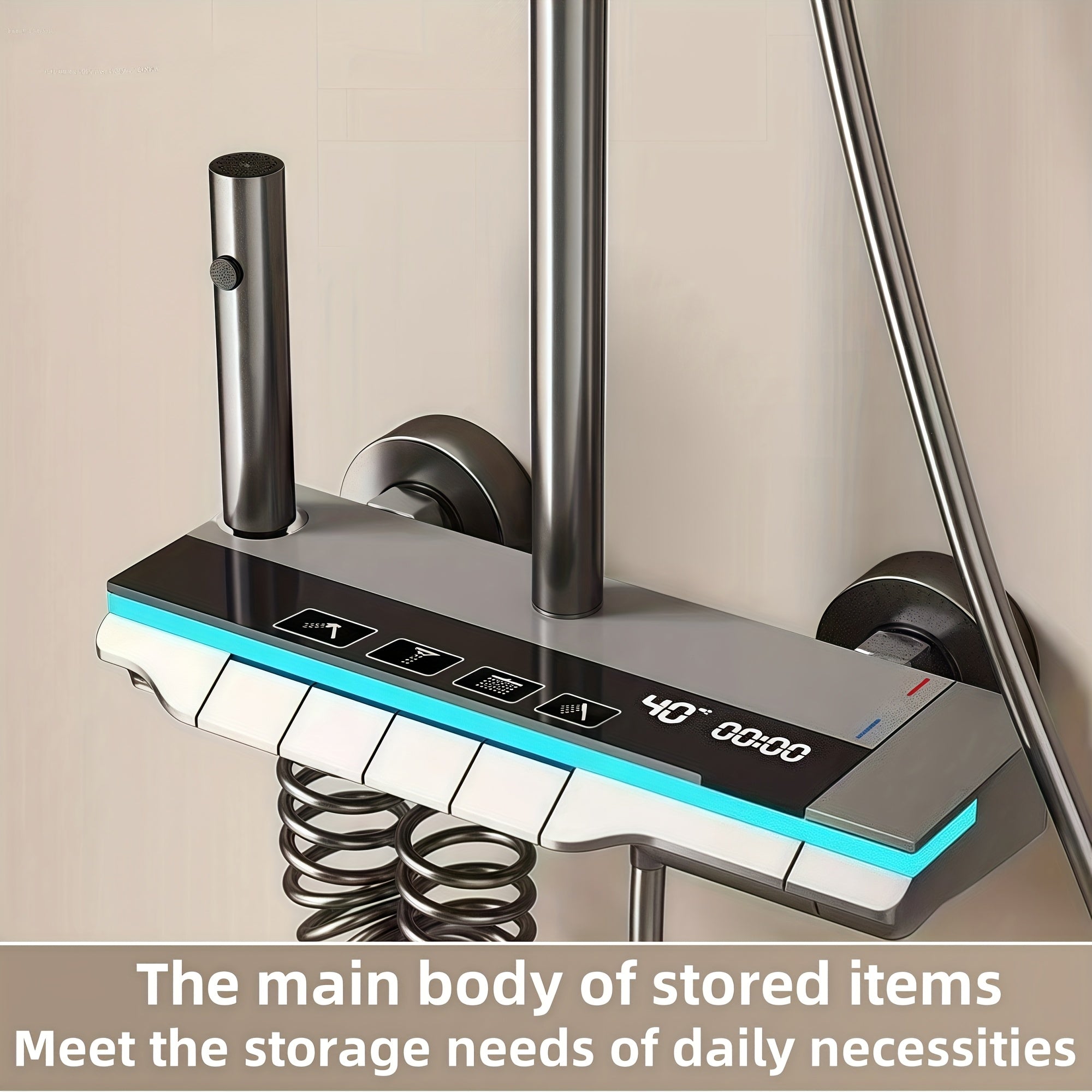 LED Rain Shower System by Snagg A Shower Head