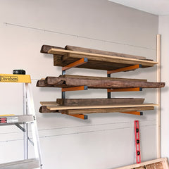 Heavy Duty Wall Mounted Lumber Storage Rack