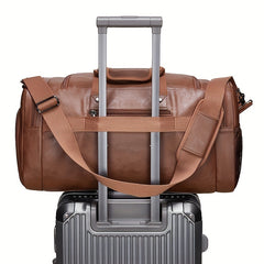 Vintage Brown Duffel Bag by Snagg It Bags