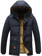 Men’s Heavy-Duty Winter Jacket with Detachable Hood by Snagg A Jacket
