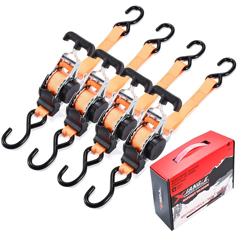 Heavy Duty Retractable Cargo Straps by Snagg A Ratchet Strap