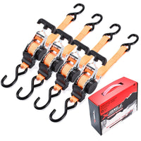 Heavy Duty Retractable Cargo Straps by Snagg A Ratchet Strap