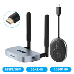 Wireless HDMI Video Transmitter & Receiver Kit 1080P – TV Stick Dongle Display Adapter for Monitor