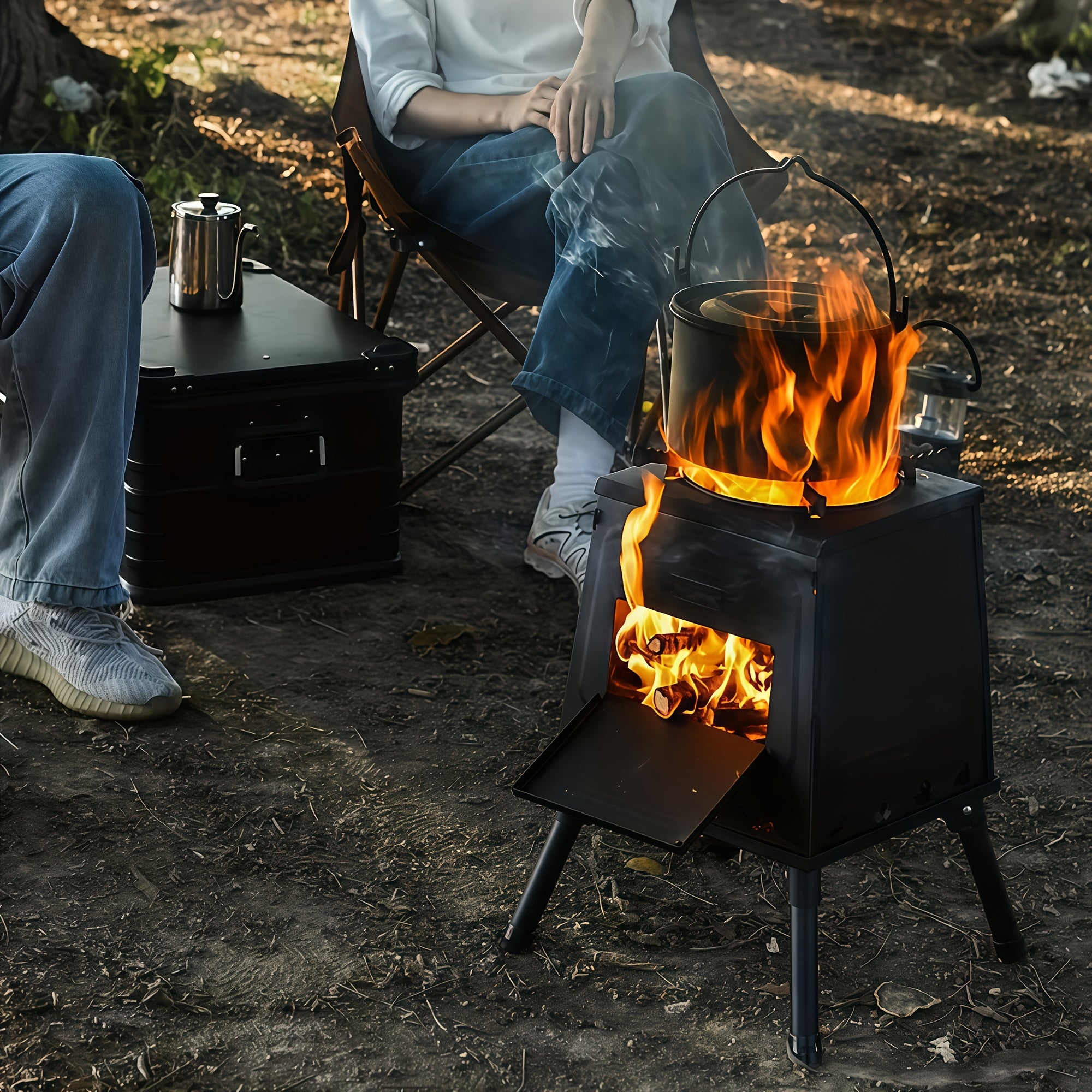 Outdoor Camping Folding Portable Firewood Stove by Snagg A Stove