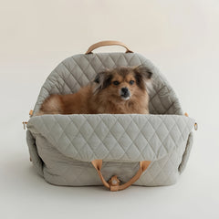 Quilted Pet Travel Bag with Removable Bed by Snagg A Pet Carrier