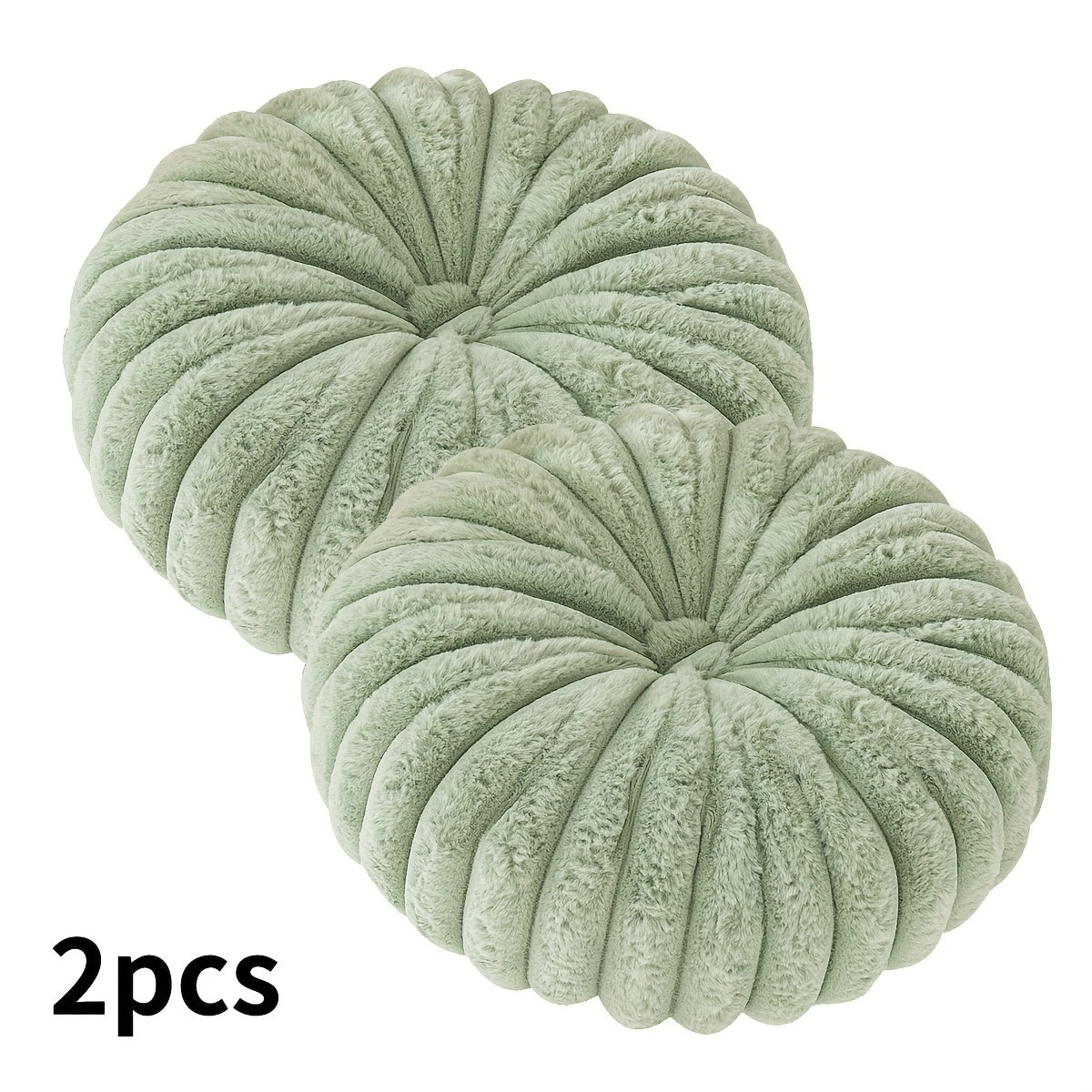 2pcs Plush & Cozy Round Throw Pillows by Snagg A Cushion