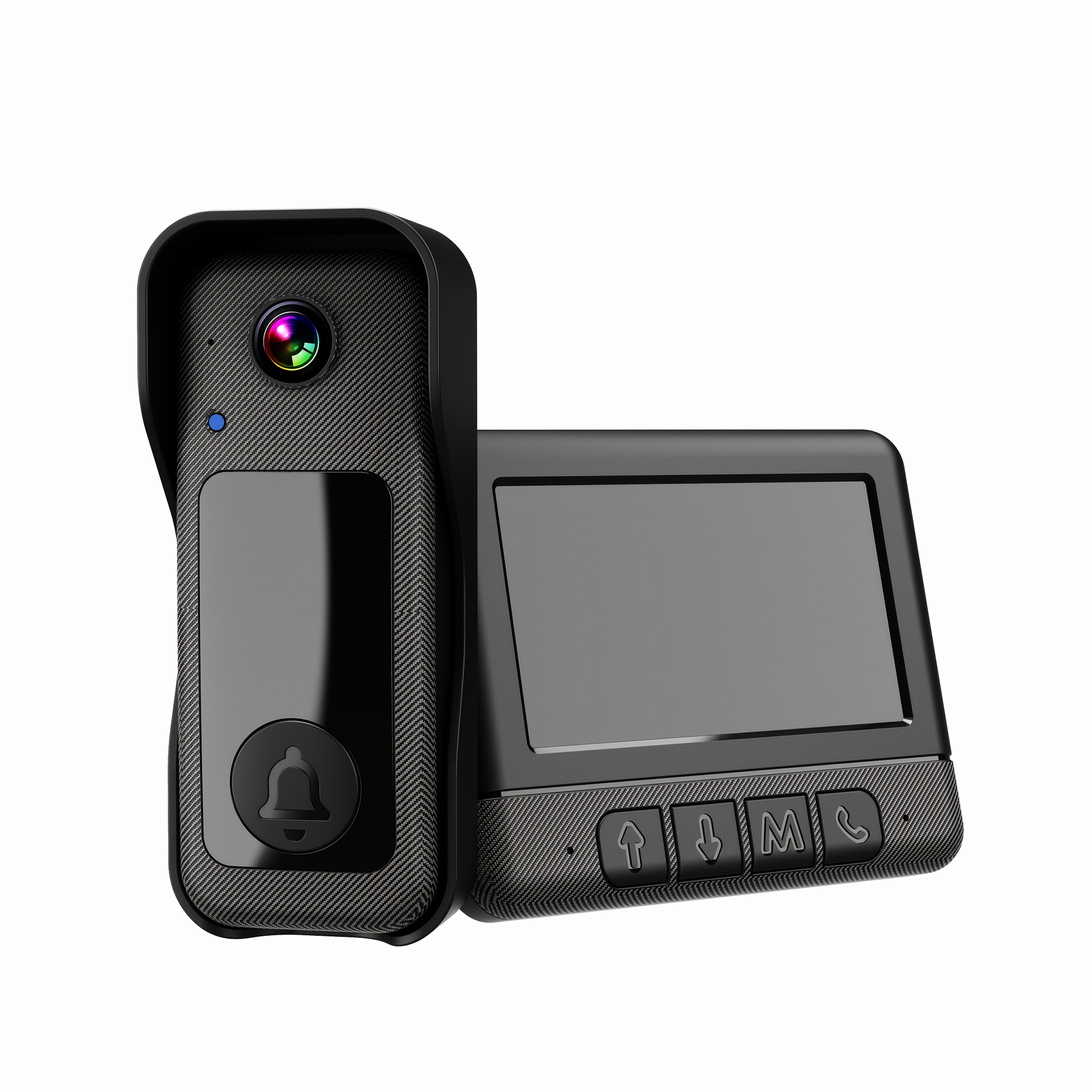 Video Doorbell with Screen No WiFi Needed, Local Storage up to 128GB by Snagg A Doorbell Camera