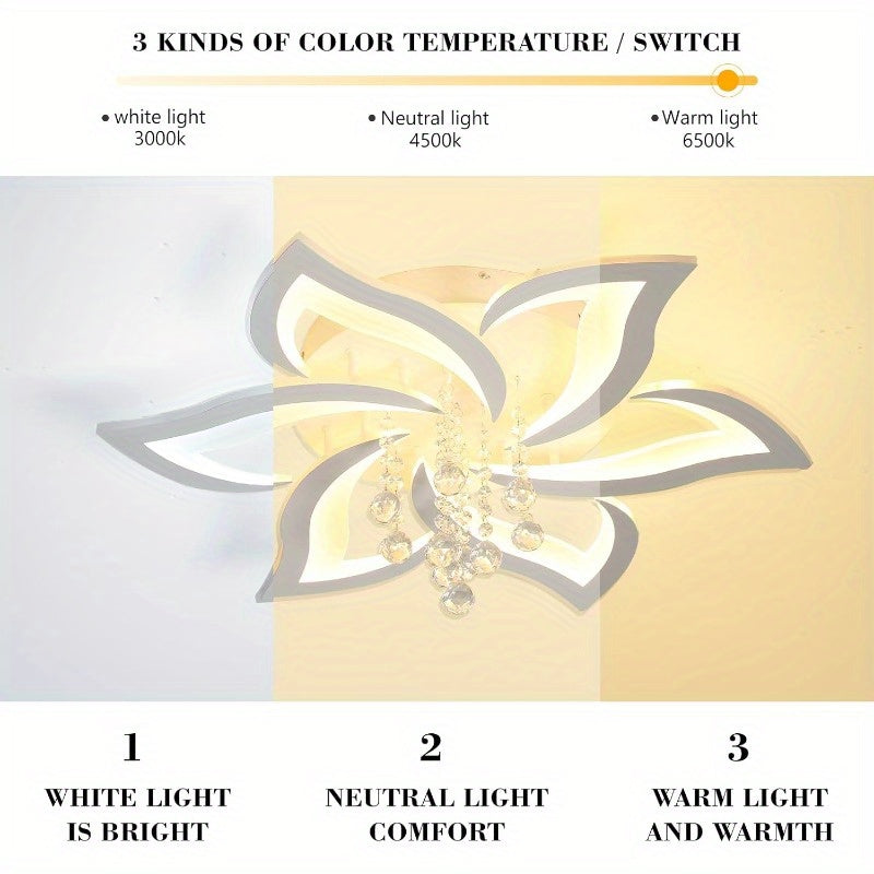 40W Modern LED Flower Chandelier Ceiling Light by Snagg A Ceiling Light