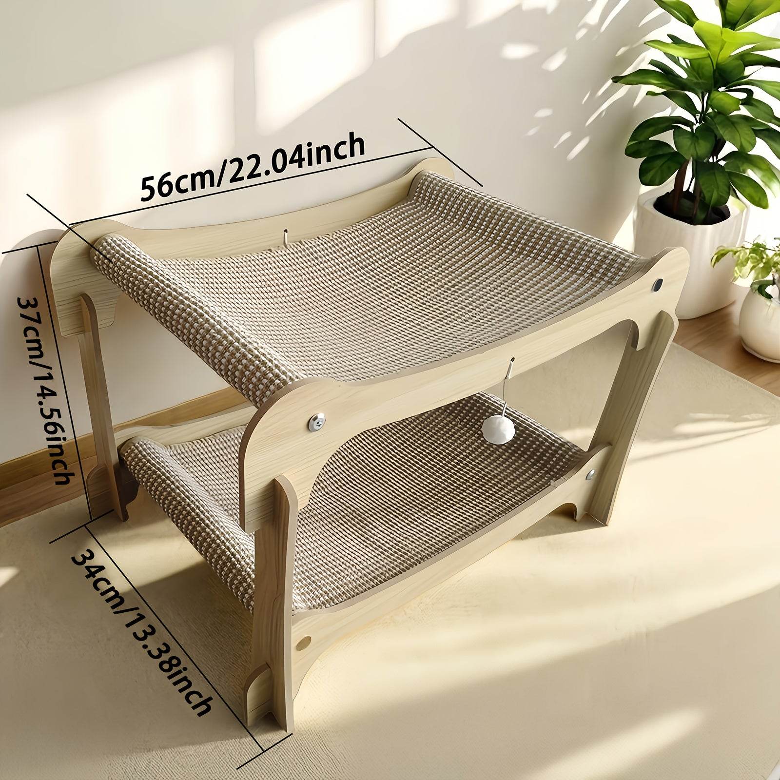 Double-Layer Cat Bed & Scratching Lounge - SnaggIt
