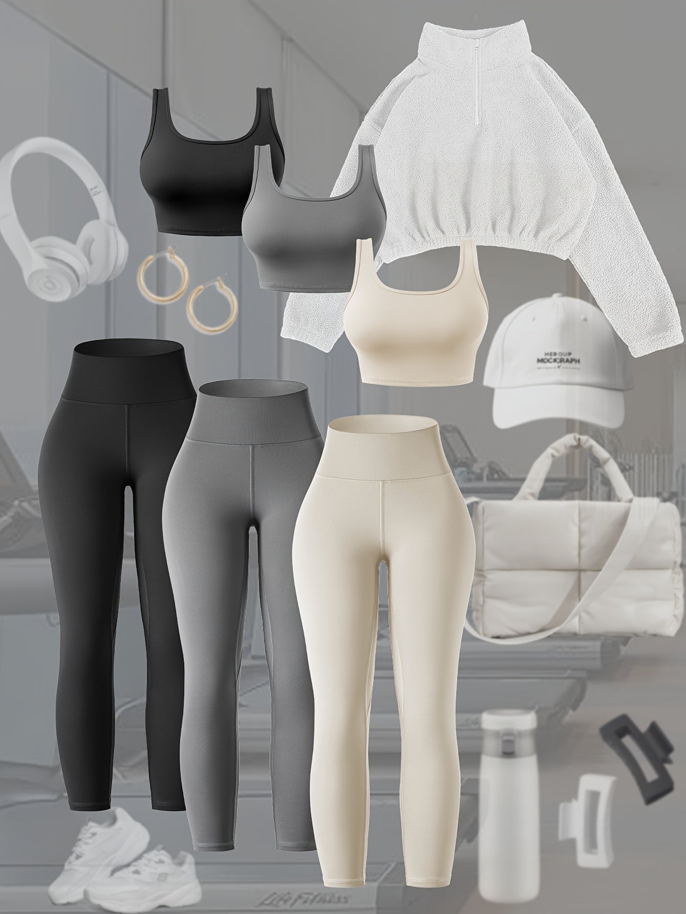 Women’s 6-Piece Yoga Outfit Set by Snagg A Pant