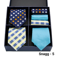 Luxury Men’s Silk Tie Set 3 Style Box