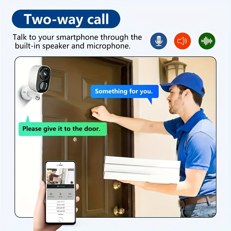 3 Pack 2K Solar Powered Security Cameras by Snagg An Outdoor Camera