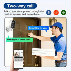 3 Pack 2K Solar Powered Security Cameras by Snagg An Outdoor Camera