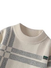 Men’s Color Block Crew Neck Sweater by Snagg A Jumper