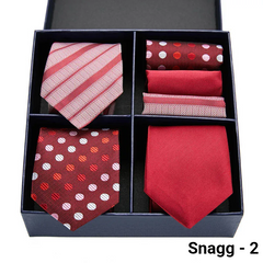 Luxury Men’s Silk Tie Set 3 Style Box