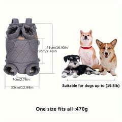 Adjustable Quilted Pet Carrier Backpack - SnaggIt