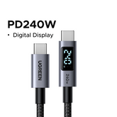 USB-C Cable 240W PD 3.1 with Digital Display | 0.5M–2M Fast Charging for Laptop MacBook iPhone 17 Samsung S25
