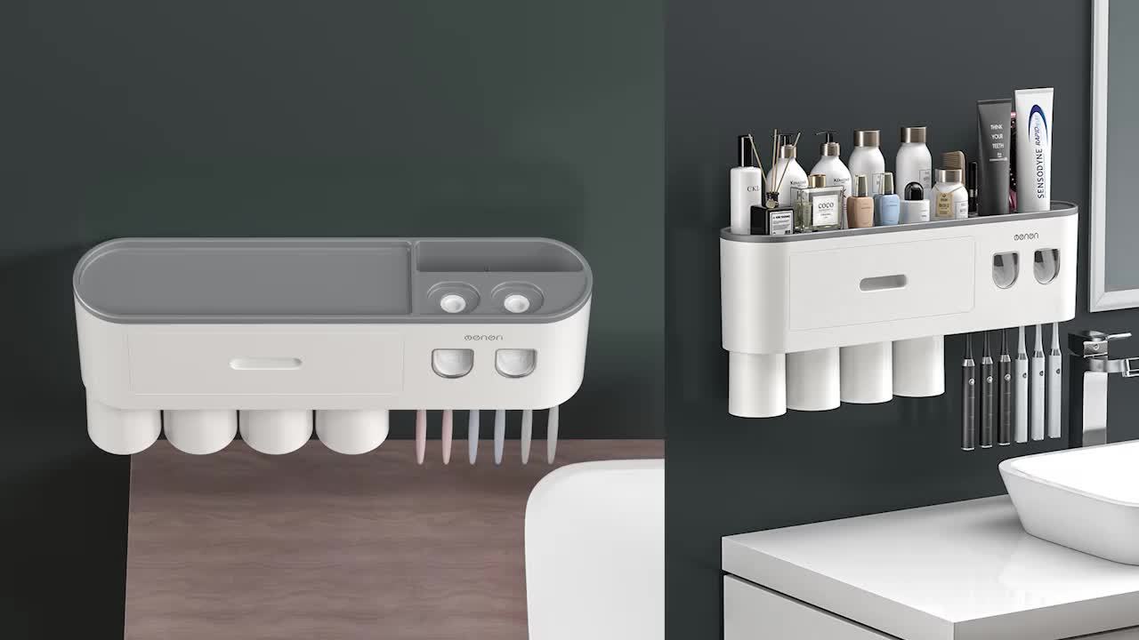 Wall-Mounted Toothbrush Holder Set by Snagg A Toothbrush Holder