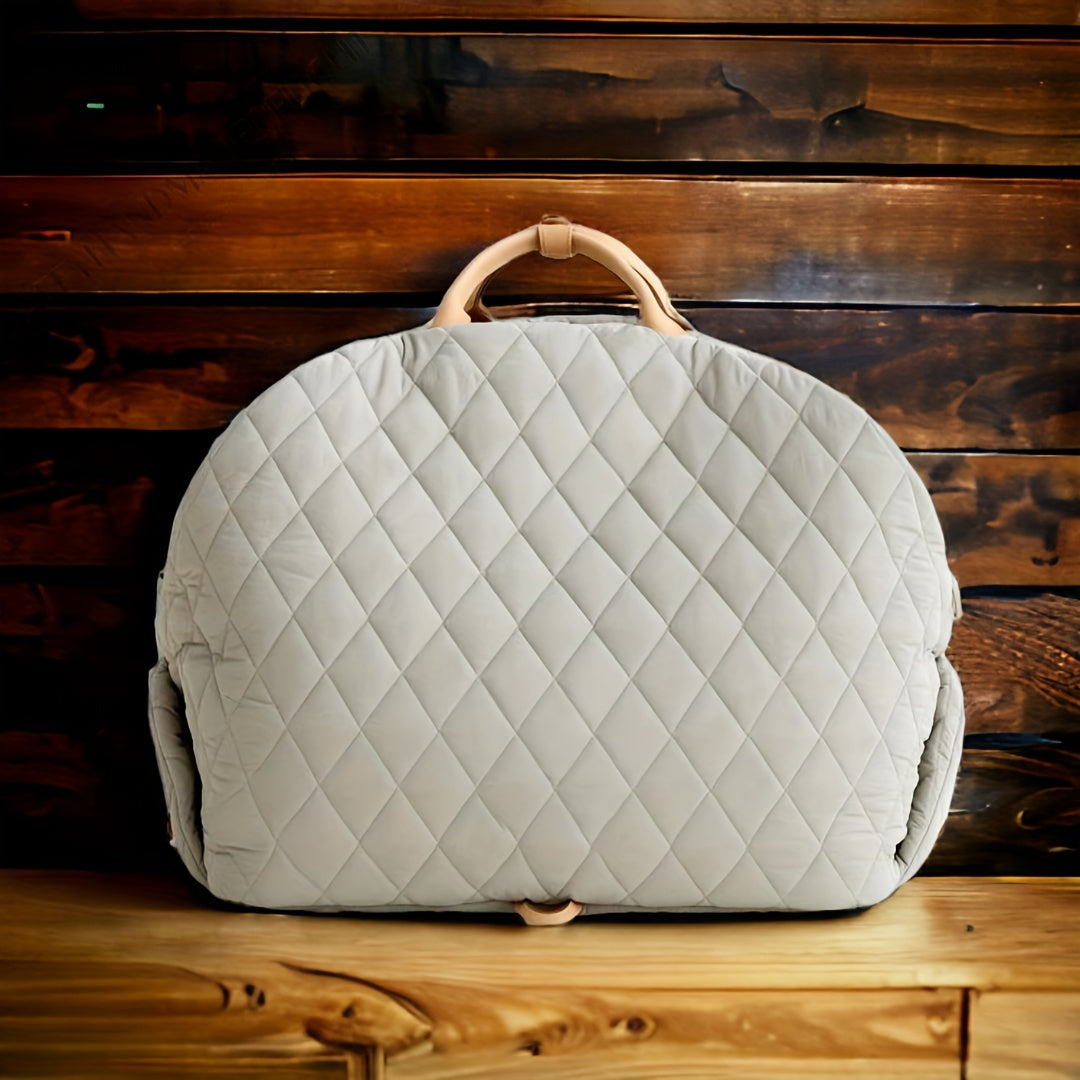 Quilted Pet Travel Bag with Removable Bed by Snagg A Pet Carrier