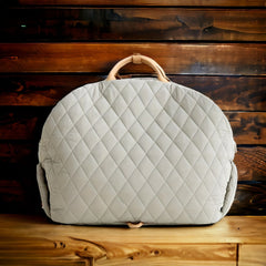 Quilted Pet Travel Bag with Removable Bed by Snagg A Pet Carrier