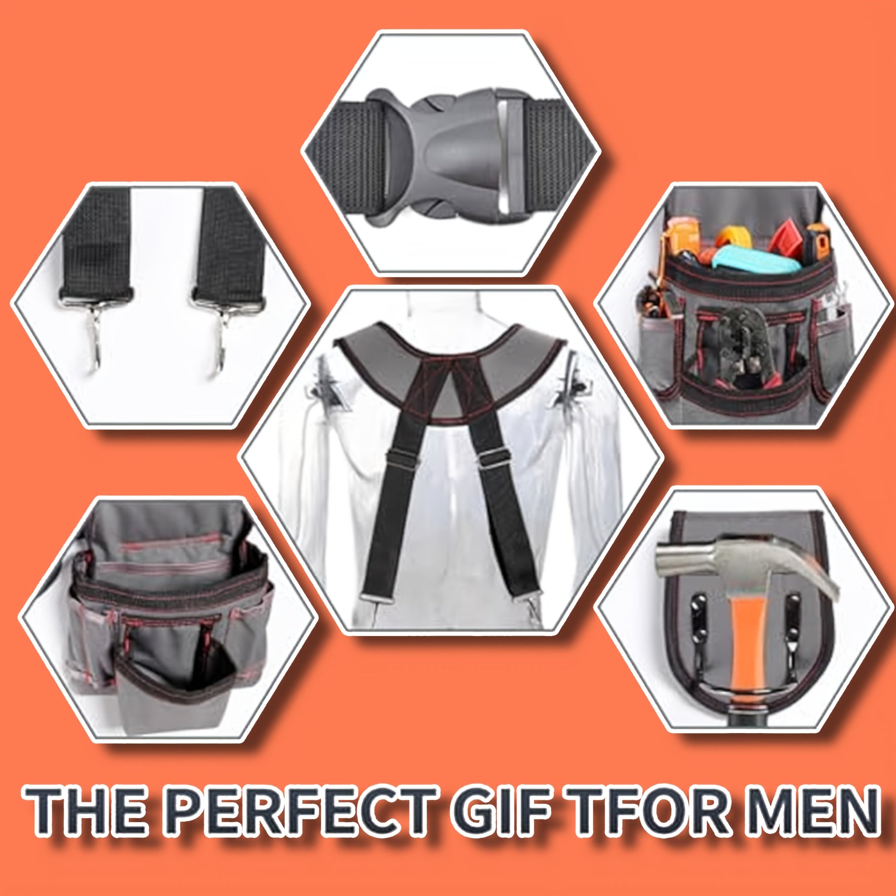 Multi Function Tool Belt & Shoulder Strap Bag by Snagg A Tool Belt