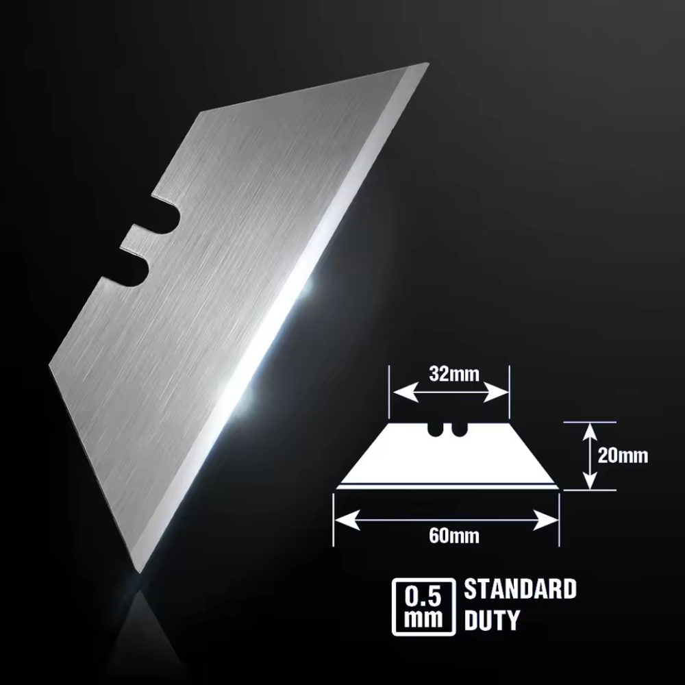 WORKPRO Folding Utility Knife + 50 SK5 Steel Blades – Heavy Duty Cutting Kit