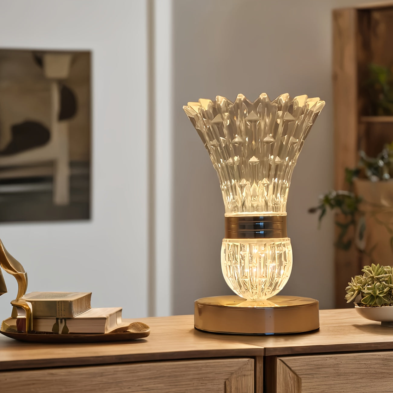 2pcs Luxury Crystal LED Table Lamps by Snagg A Table Lamp