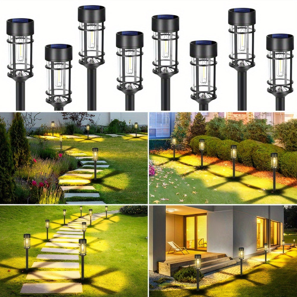 8pcs 3000K Warm White Solar LED Path Lights by Snagg An Outdoor Light