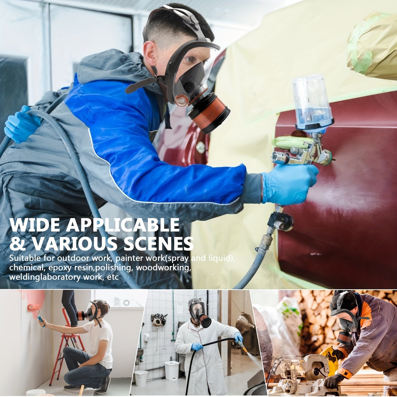 Versatile Full Face Mask with Dual Interfaces by Snagg A Face Mask