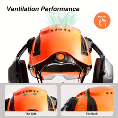 Safety Helmet with Sun Visor & Ear Protection by Snagg A Safety Helmet