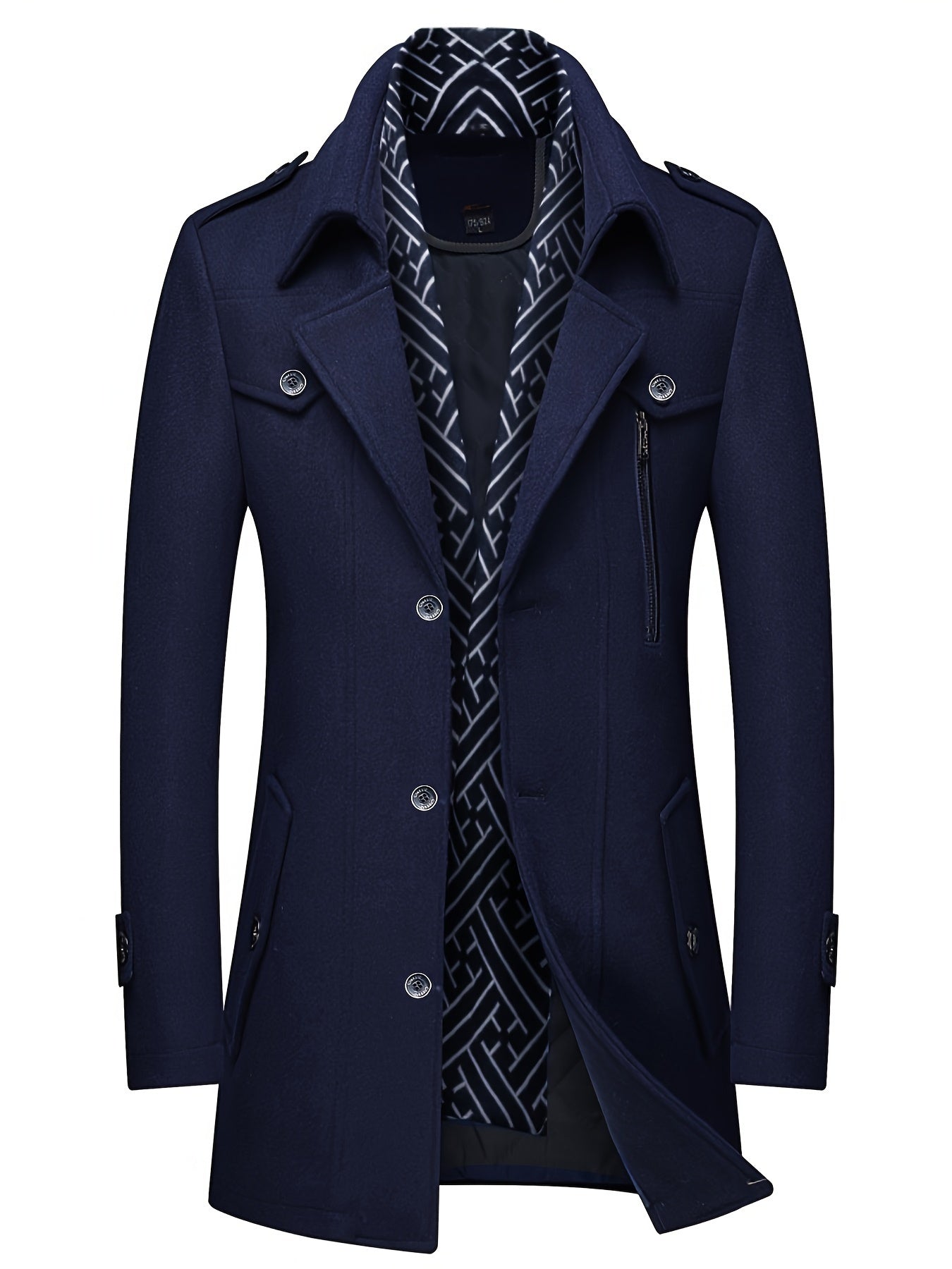 Men’s Sheep Tweed Coat with Scarf Collar by Snagg A Coat