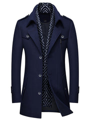 Men’s Sheep Tweed Coat with Scarf Collar by Snagg A Coat