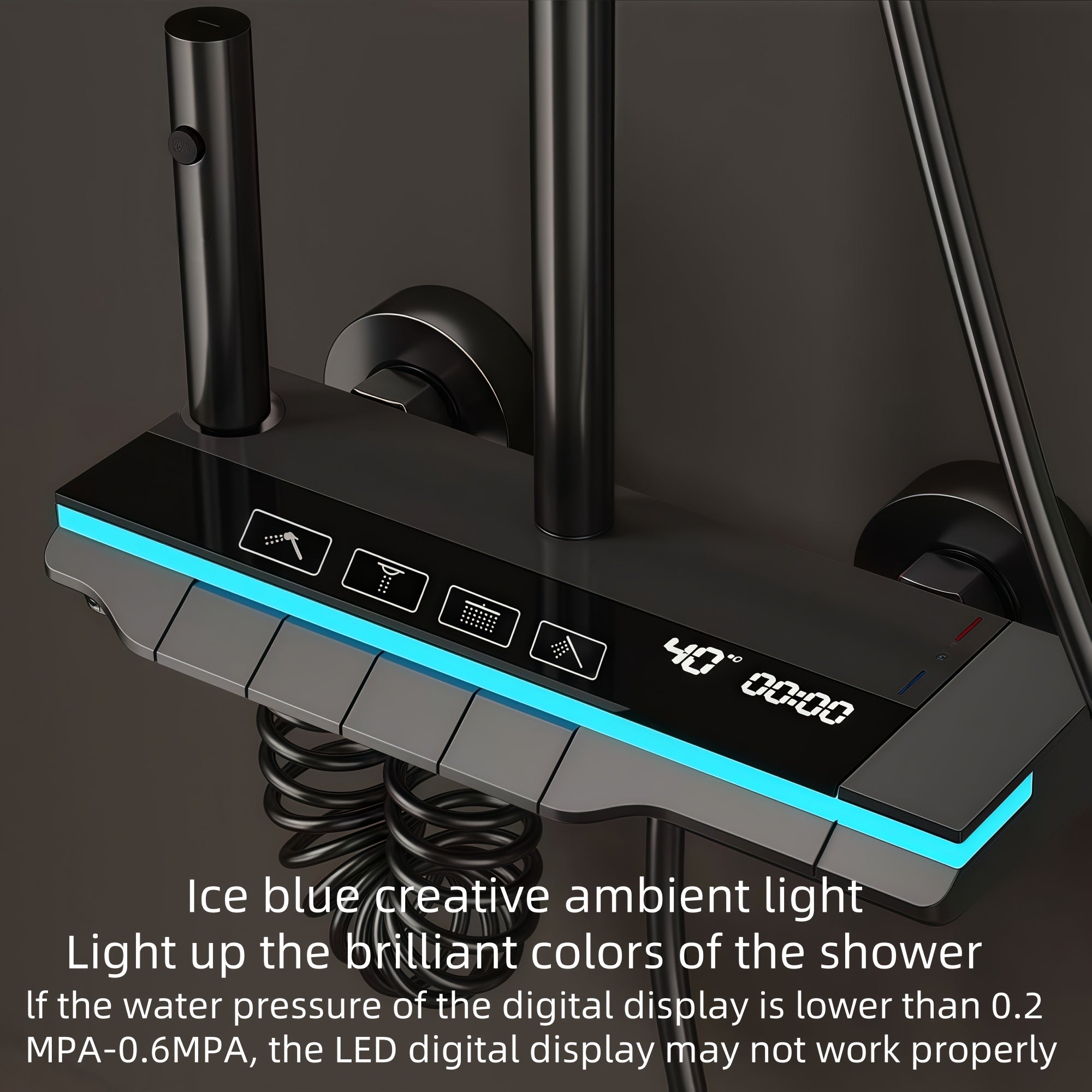 LED Rain Shower System by Snagg A Shower Head