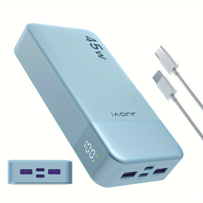 45W Fast-Charge Power Bank - 20,000mAh High Capacity - Banks