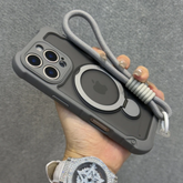 Wristband Lanyard Magsafe Magnetic Case - For iPhone 15 Series - Phone Cases & Covers