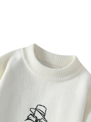 Men’s Graphic Knit Sweatshirt by Snagg A Jumper