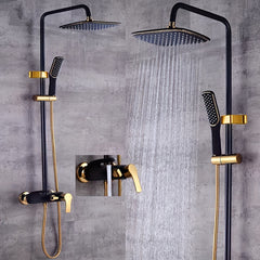 Vintage Gold & Black Shower System by Snagg A Shower Head