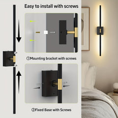 2 Pack Remote Control Battery Powered Wall Lights by Snagg A Wall Light