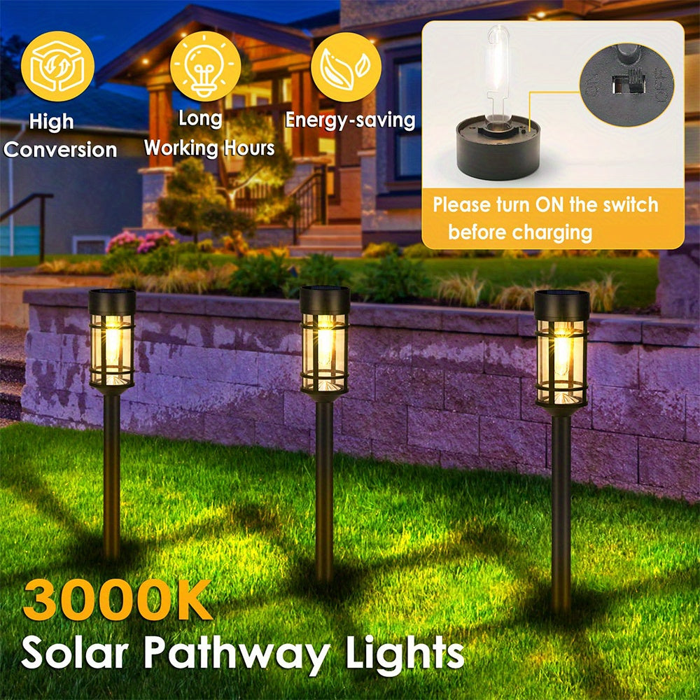 8pcs 3000K Warm White Solar LED Path Lights by Snagg An Outdoor Light