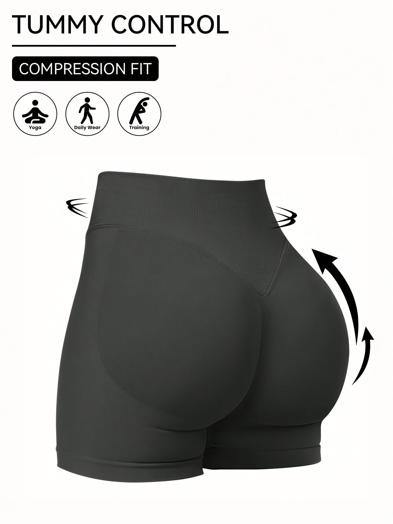 Women’s 6-Piece High-Waist Sport Shorts by Snagg A Short