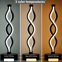 2pcs Modern Spiral LED Desk Lamps by Snagg A Table Lamp