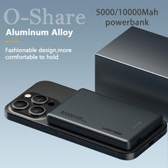 10000mAh Wireless Magnetic Power Bank Battery Pack, by Snagg A Power Bank