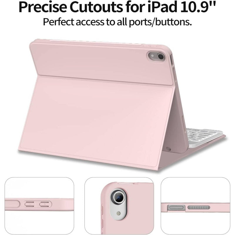 iPad Keyboard $ Protective Case Compatible With 10th & 11th by Snagg A Wireless Keyboard