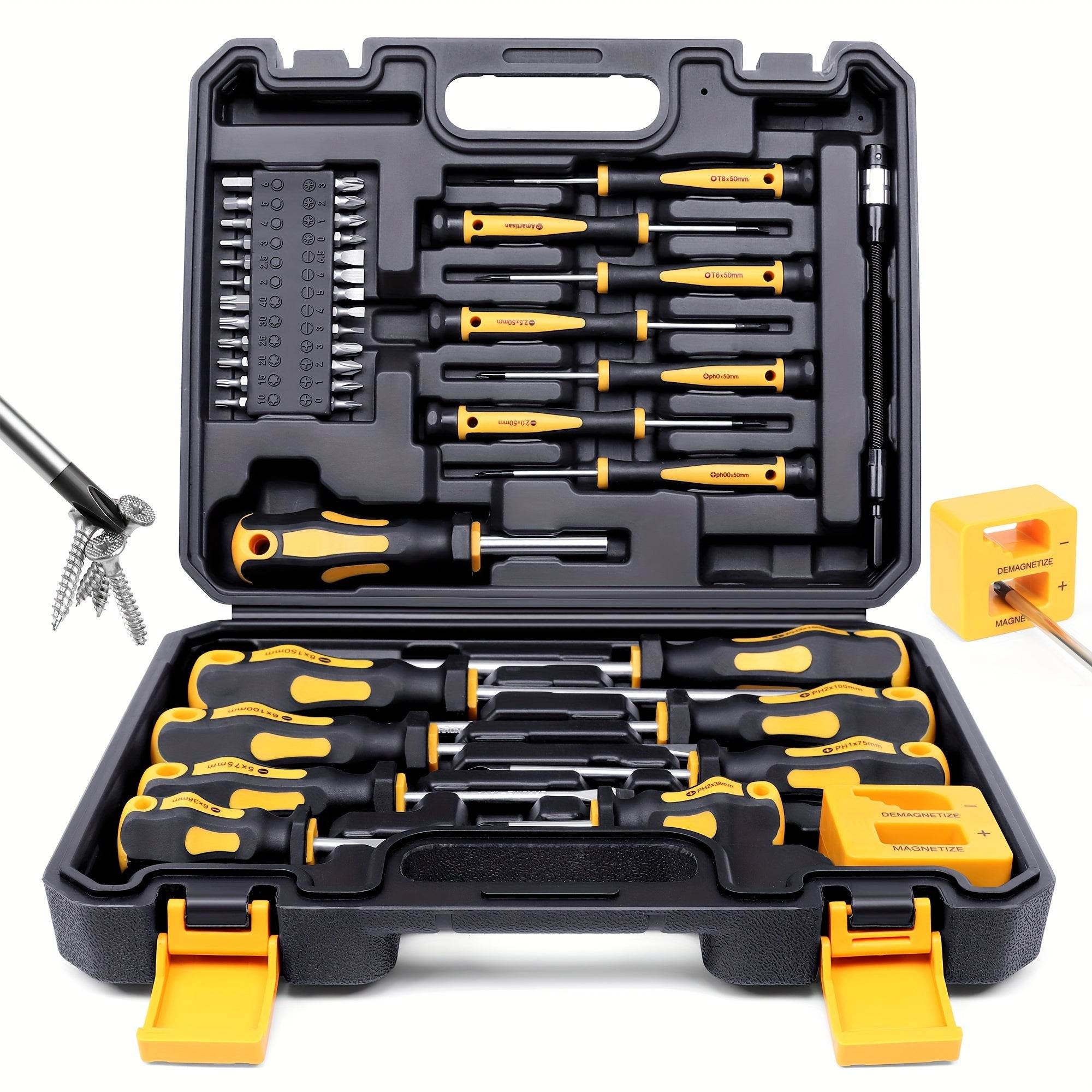43-Piece Magnetic Screwdriver Set - SnaggIt