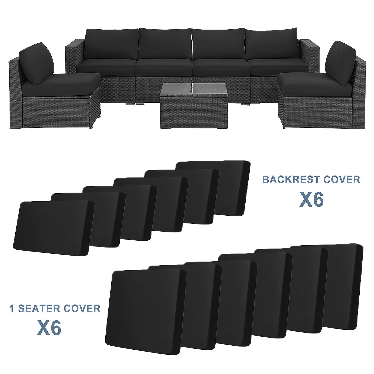 Outdoor Sofa Cushion Cover Set by Snagg A Cushion Cover